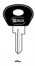 Afbeelding van Silca Autosleutel plastic kop brass VAC24P