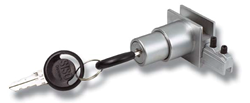 Afbeelding van SISO glasdeurcilinder 2010 push alu finish KA D20 incl 2 sleutels