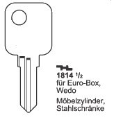 Afbeelding van Borkey 1814½ Cilindersleutel voor WEDO