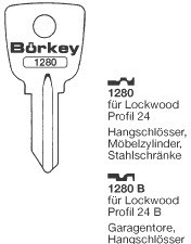 Afbeelding van Borkey Cilindersleutel 1280-24