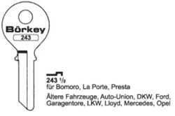 Afbeelding van Borkey Cilindersleutel 243½