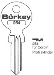 Afbeelding van Borkey Cilindersleutel 254