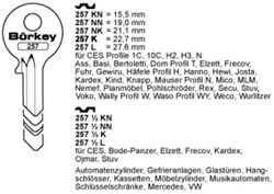 Afbeelding van Borkey Cilindersleutel 257KN