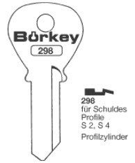 Afbeelding van Borkey Cilindersleutel 298