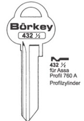 Afbeelding van Borkey Cilindersleutel 432½