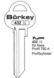 Afbeelding van Borkey Cilindersleutel 432½