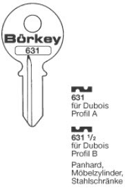 Afbeelding van Borkey Cilindersleutel 631½