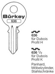 Afbeelding van Borkey Cilindersleutel 636½