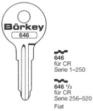 Afbeelding van Borkey Cilindersleutel 646½