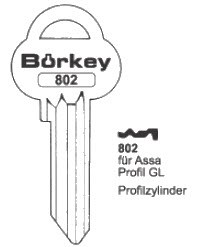 Afbeelding van Borkey Cilindersleutel 802L