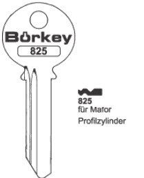 Afbeelding van Borkey Cilindersleutel 825K