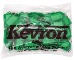 Afbeelding van Kevron sleutellabels klein Groen (schrijfvlak 37x21) 50 stuks