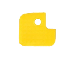 Afbeelding van Sleutelkappen vierkant (100 stuks) -Geel