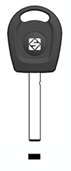 Afbeelding van Silca Transpondersleutel nikkel HU162TE zonder chip