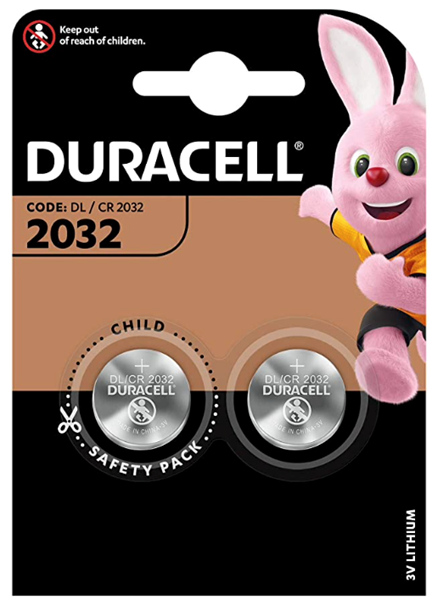 Afbeelding van Duracell batterij CR2032 - 3V (2 stuks)