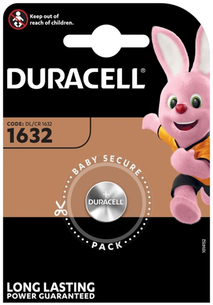 Afbeelding van Duracell batterij CR1632 - 3V