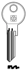 Afbeelding van Silca Cilindersleutel staal AKR26 (Y profiel)