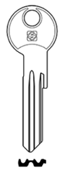 Afbeelding van Silca cilindersleutel staal RC25R
