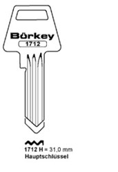 Afbeelding van Borkey 1712H Cilindersleutel voor ASSA