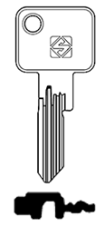 Afbeelding van Silca cilindersleutel nikkel VAC162