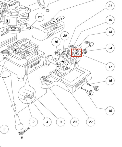 Afbeelding van Silca veer voor rechterklem Matrix D910555ZR