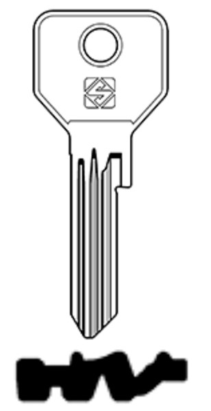 Afbeelding van Silca Cilindersleutel brass CS195