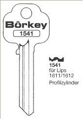 Afbeelding van Borkey 1541 Cilindersleutel voor LIPS 1611/12