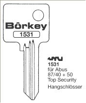 Afbeelding van Borkey 1531 Cilindersleutel voor ABUS 87/40