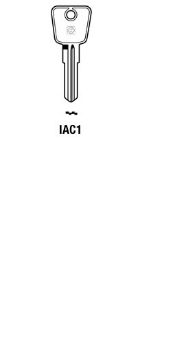 Afbeelding van Silca Autosleutel z/plastic kop staal IAC1