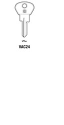 Afbeelding van Silca Autosleutel z/plastic kop staal VAC24