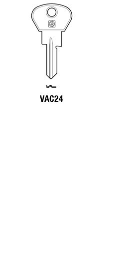 Afbeelding van Silca Autosleutel z/plastic kop staal VAC24