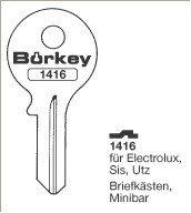 Afbeelding van Borkey 1416 Cilindersleutel voor SIS/UTZ