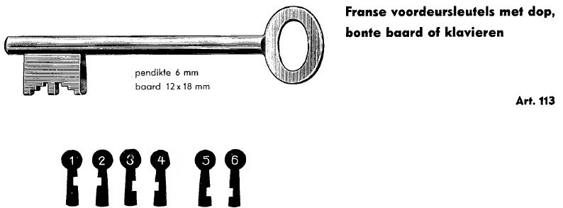 Afbeelding van Klaviersleutel art. 113 / 4