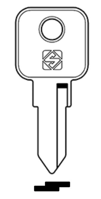 Afbeelding van Silca Cilindersleutel staal CIC1