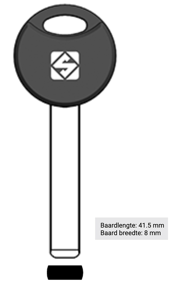 Afbeelding van Silca Fietssleutel plastic kop nikkel zilver TRK14DP