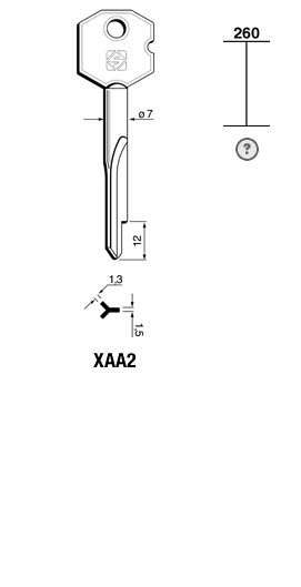 Afbeelding van Silca Stersleutel ijzer XAA2