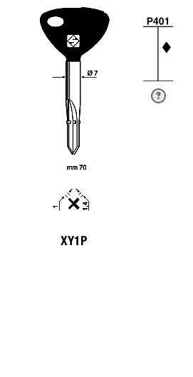 Afbeelding van Silca Stersleutel ijzer XY1P