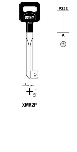 Afbeelding van Silca Stersleutel plastic kop brass XMR2P