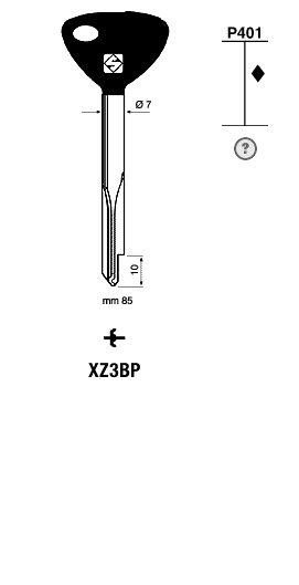 Afbeelding van Silca Stersleutel ijzer XZ3BP