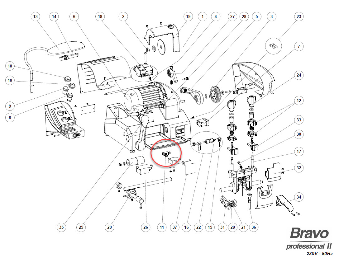 Afbeelding van Silca microswitch bravo D923706ZR