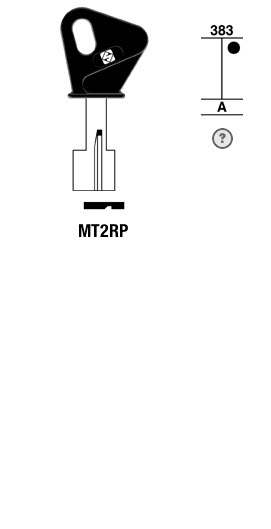 Afbeelding van Silca Klaviersleutel brass MT2RP