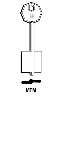 Afbeelding van Silca Klaviersleutel brass MTM