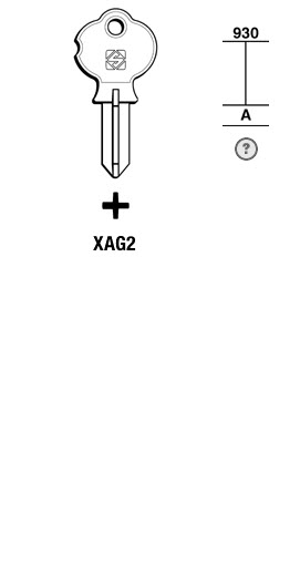 Afbeelding van Silca Klaviersleutel brass XAG2