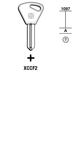 Afbeelding van Silca Klaviersleutel brass XCCF2