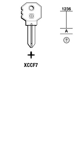 Afbeelding van Silca Klaviersleutel brass XCCF7