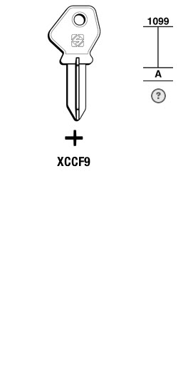 Afbeelding van Silca Klaviersleutel brass XCCF9