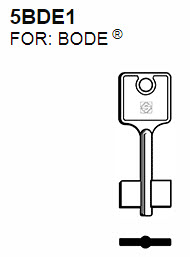 Afbeelding van Silca Klaviersleutel brass 5BDE1