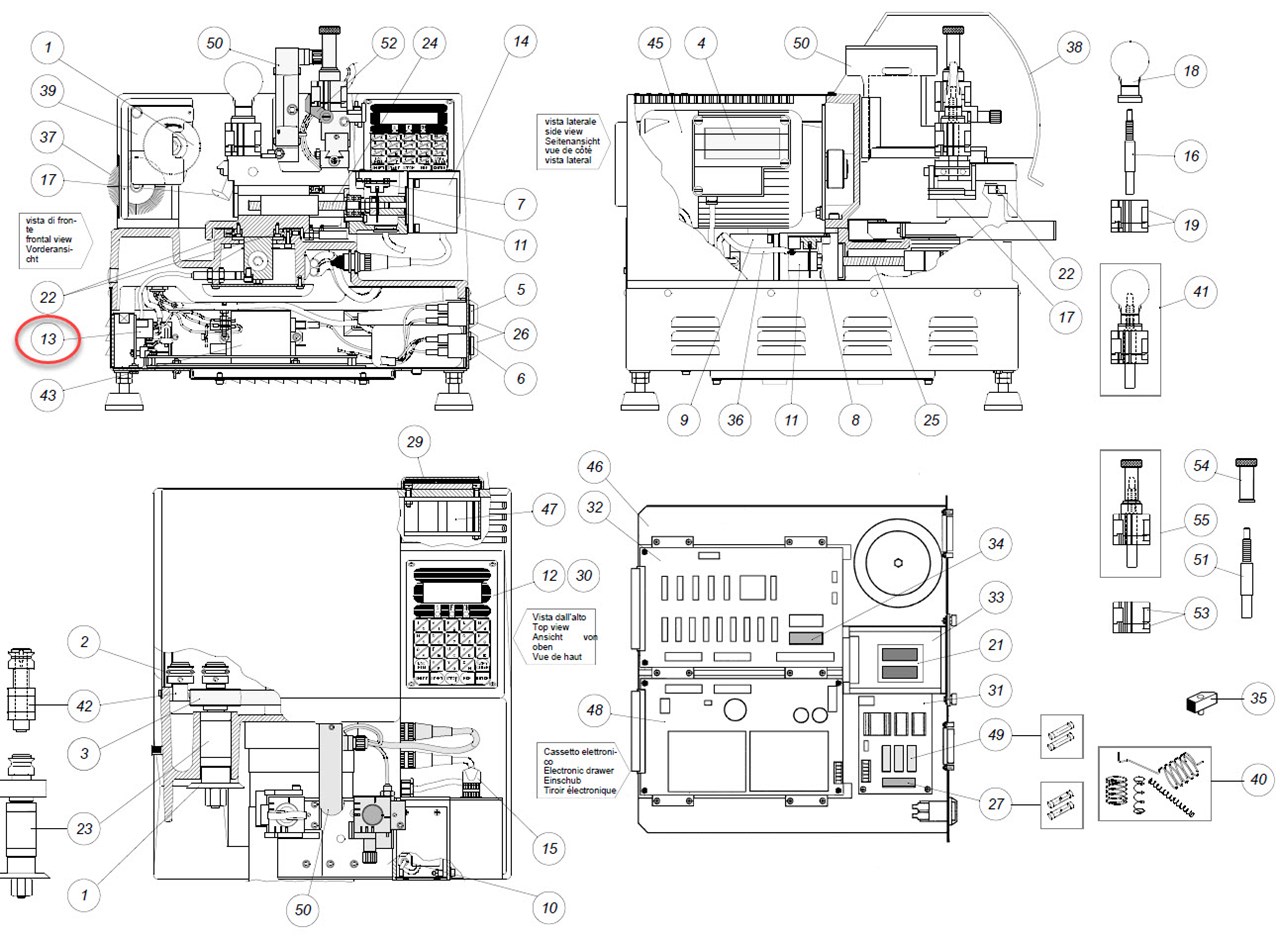 Afbeelding van Silca FLASK WITH CONNECTORS D506093ZM / D906093ZR