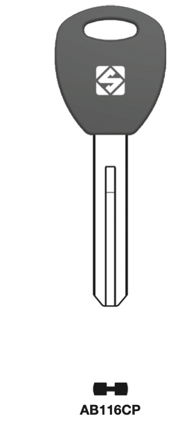 Afbeelding van Silca Banensleutel brass AB116CP (ABUS 6S)