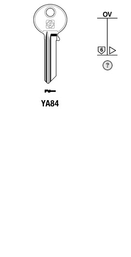 Afbeelding van Silca Cilindersleutel staal YA84